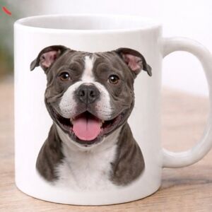 Custom  Bull Terrier Dog Mug - White